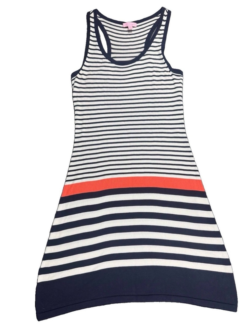Lilly Pulitzer Stanton Sweater Dress Resort White Buoy Stripe Sleeveless Sz Med